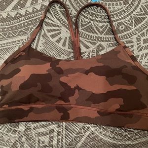 Lululemon Bra Brown Camo SIZE 8 EUC